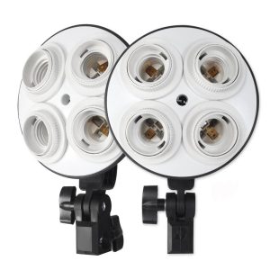 Photo Video 4in1 Socket Studio Light Bulb Multi-Holder