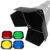 Studio Essentials Barndoors with Color Gel Set