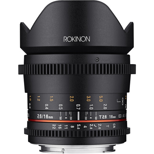 Rokinon 16mm T2.6 Full Frame Cine DS Lens UK USED