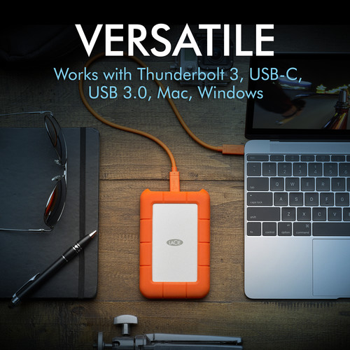 LaCie 4TB Rugged USB 3.1 Gen 1 Type-C External Hard Drive