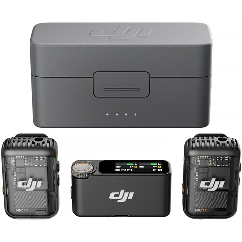DJI Mic 2 Digital Wireless Microphone Recorder with Charging Case