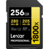 Lexar GOLD Series Professional 1800x 256GB UHS-II SDXC Memory Card