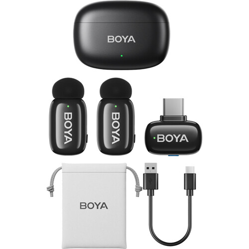 BOYA mini 2-Person Tiny Wireless Mic for Mobile Devices