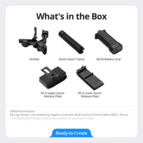 DJI RS 5 Gimbal Stabilizer | Professional 3-Axis Camera Stabilizer
