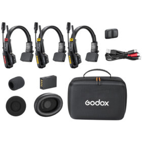 Godox SkyTalk Air 3S 3-Person Full-Duplex Wireless Intercom Headset System